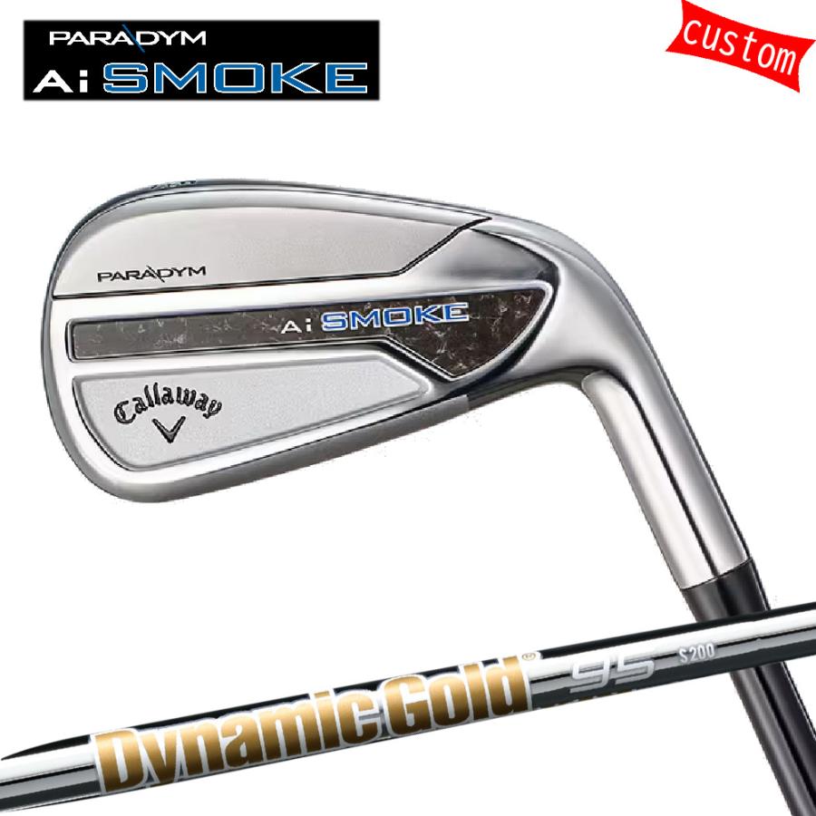 カスタム キャロウェイ PARADYM Ai SMOKE アイアンセット 7本組ダイナミックゴールド105 DG105 トゥルーテンパー Callaway 24モデル パラダイム Ai スモーク