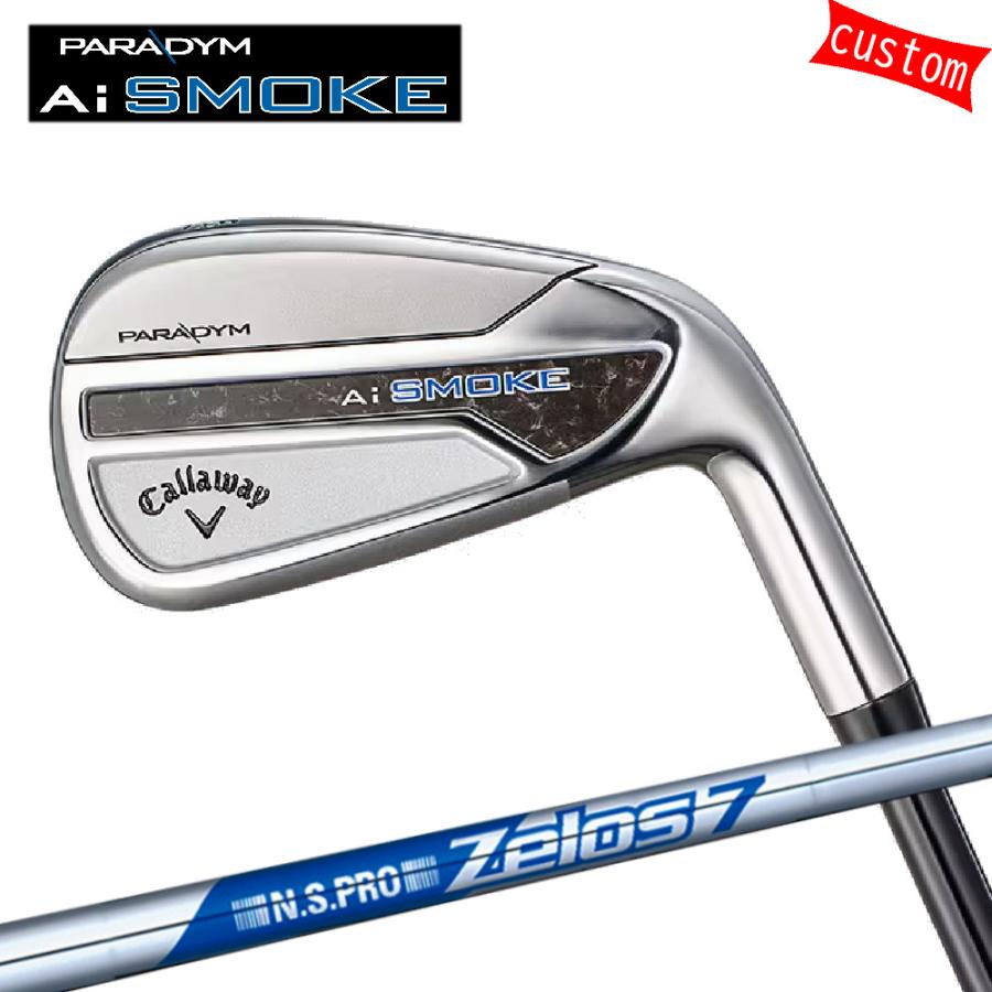 カスタム キャロウェイ PARADYM Ai SMOKE アイアンセット 7本組ZELOS7　日本シャフト モーダスツアー 特注 Callaway 24モデル パラダイム Ai スモーク