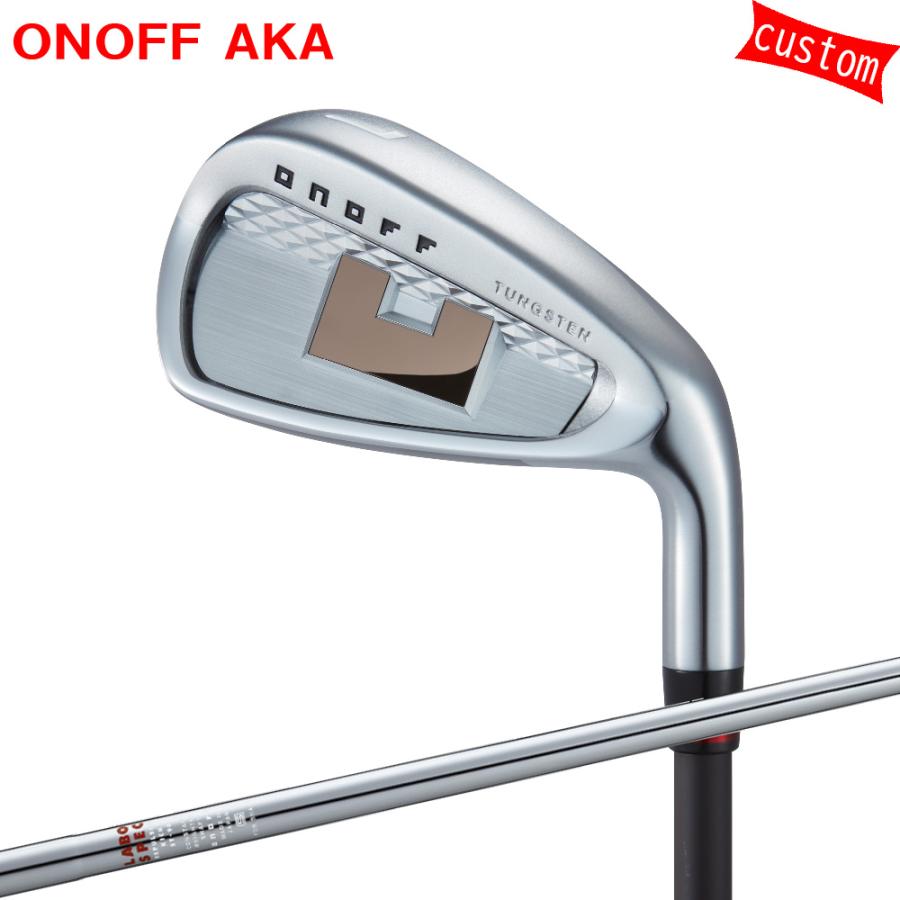 ゴルフクラブ カスタム 24モデル ONOFF AKA アイアン REPULSION KICK ST90/ST105 特注  オーダーカスタム品 赤オノフ カスタムグリップ IRON｜golfya72