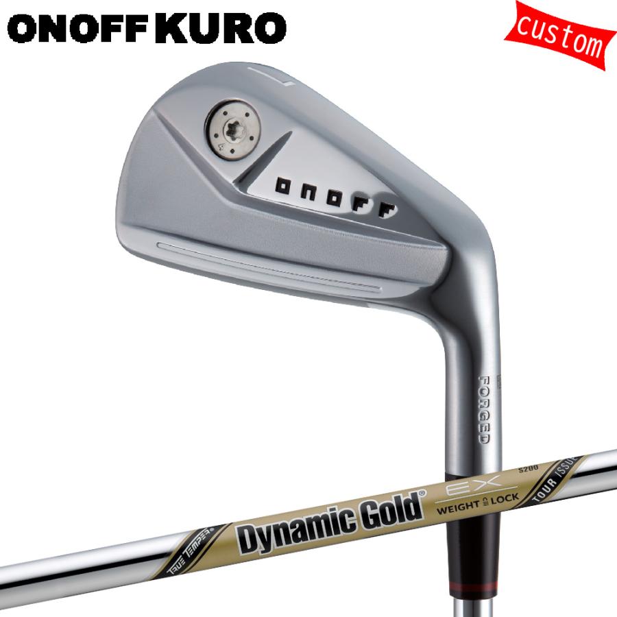 カスタム 24モデル ONOFF KURO アイアンセット ダイナミックゴールドツアーイシュー EX トゥルーテンパー 特注 オーダーカスタム品 黒オノフ 通常グリップ