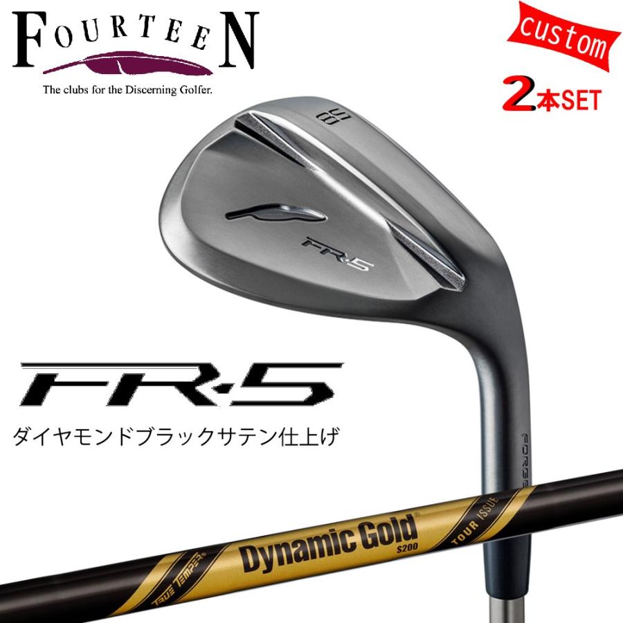 FOURTEEN - ゴルフ野球クラブ フォーティーン ウェッジ 25ひな型 FR-5 WEDGE ダイヤモンドブラックサテン大成 GOLF  ダイナミックゴールド ツアーイシュー ONXY PCB