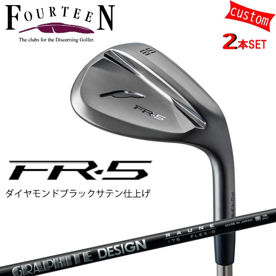FOURTEEN - ゴルフ野球クラブ フォーティーン ウェッジ 25ひな型 FR-5 WEDGE ダイヤモンドブラックサテン大成 GOLF カスタムRAUNE アイアン UNITIZE