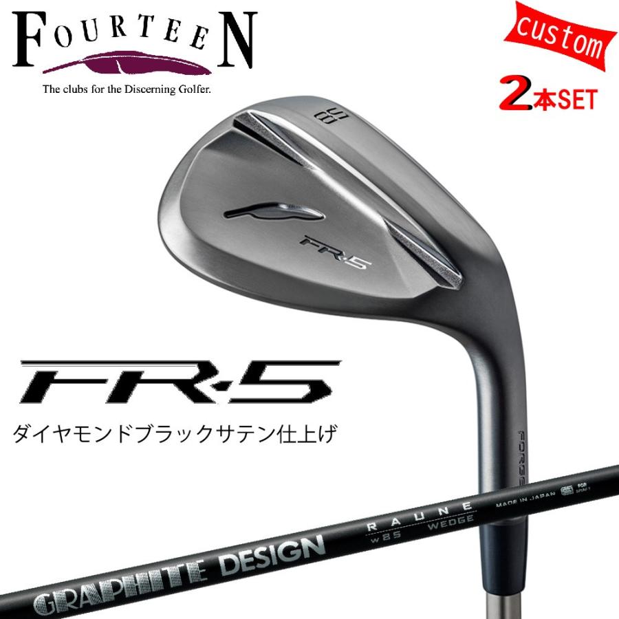 FOURTEEN - ゴルフ野球クラブ フォーティーン ウェッジ 25ひな型 FR-5 WEDGE ダイヤモンドブラックサテン大成 GOLF カスタムRAUNE WEDGE 85/100/115