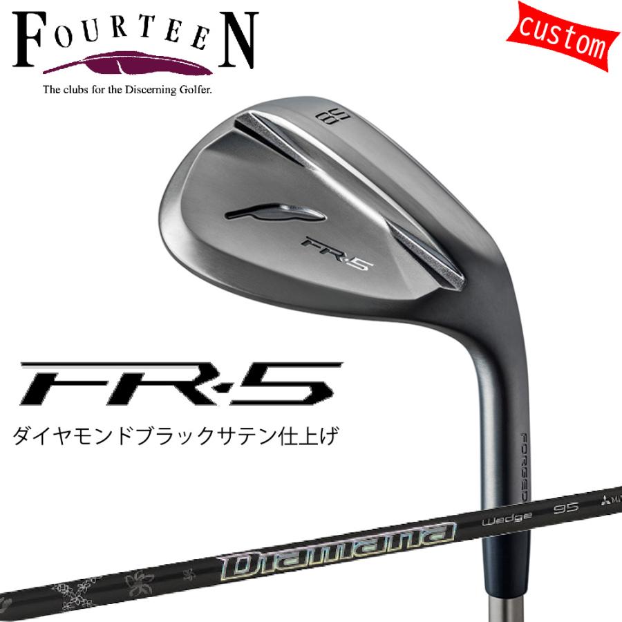 ゴルフクラブ フォーティーン ウェッジ 25モデル FR-5 WEDGE ダイヤモンドブラックサテン仕上げ FOURTEEN Diamana Thump WEDGE ディアマナ サンプ ウェッジ