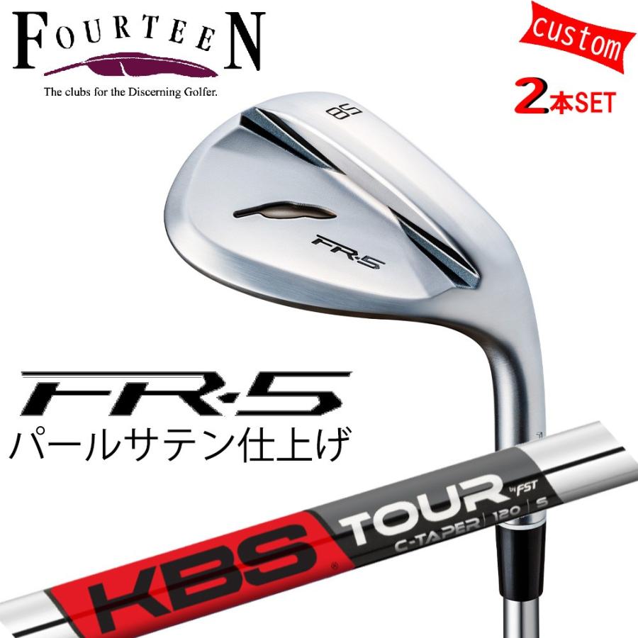 FOURTEEN - ゴルフ野球クラブ フォーティーン ウェッジ 25ひな型 FR-5 WEDGE パール繻子大成 GOLF カスタムKBS TOUR C TAPER  FST JAPAN