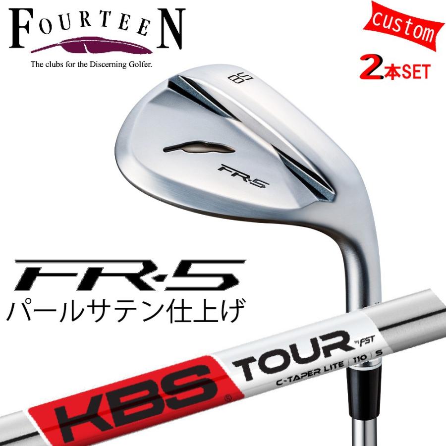 FOURTEEN - ゴルフ野球クラブ フォーティーン ウェッジ 25ひな型 FR-5 WEDGE パール繻子大成 GOLF カスタムKBS TOUR C TAPER LITE  FST JAPAN