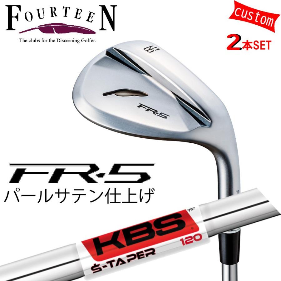 FOURTEEN - ゴルフ野球クラブ フォーティーン ウェッジ 25ひな型 FR-5 WEDGE パール繻子大成 GOLF カスタムKBS TOUR S TAPER FST JAPAN