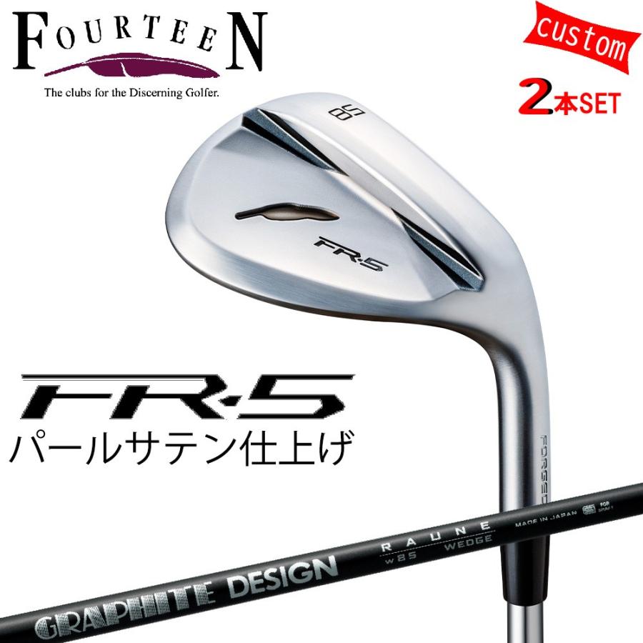 FOURTEEN - ゴルフ野球クラブ フォーティーン ウェッジ 25ひな型 FR-5 WEDGE パール繻子大成 GOLF カスタムRAUNE WEDGE 85/100/115 グラファイトデザイン