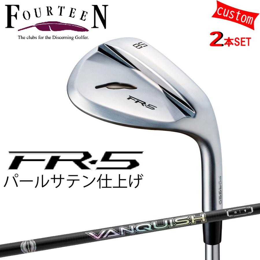 FOURTEEN - ゴルフ野球クラブ フォーティーン ウェッジ 25ひな型 FR-5 WEDGE パール繻子大成 GOLF カスタムVANQUISH IRON アイアン 三菱ケミカル