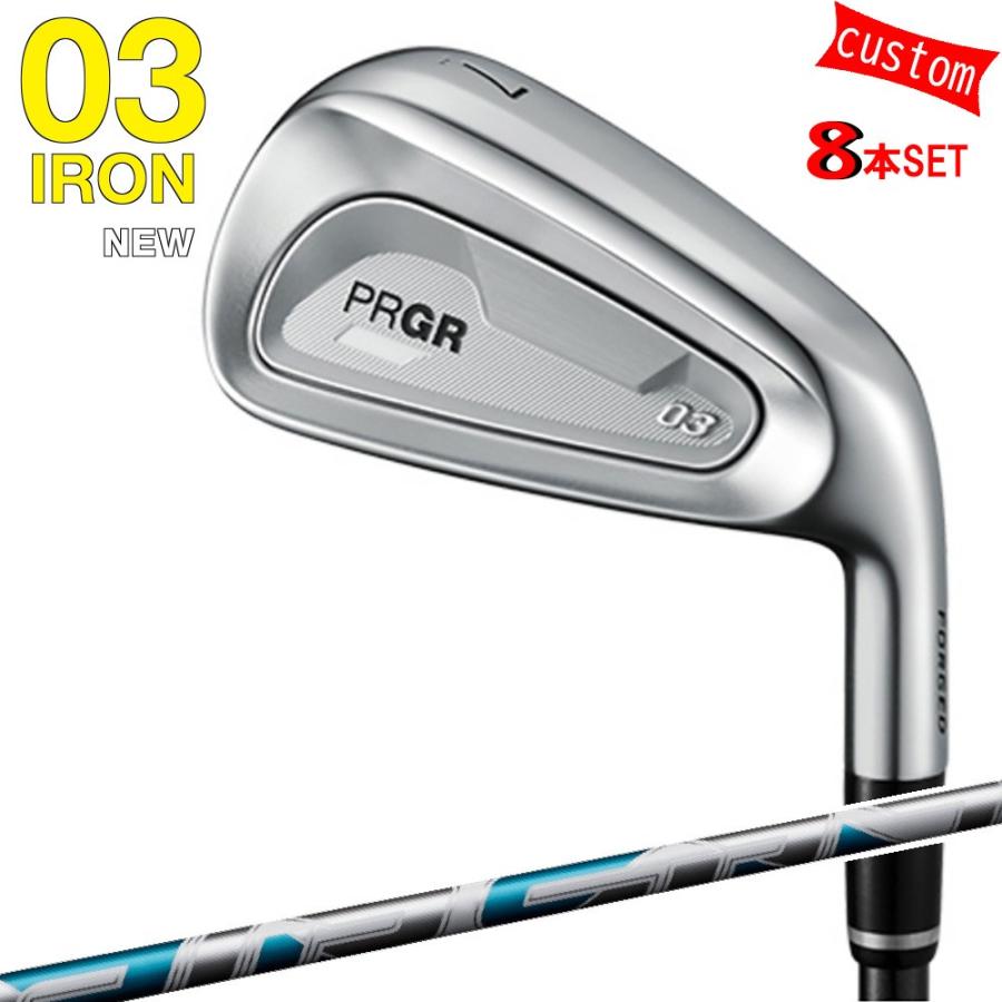 ゴルフクラブ  プロギア 25モデル PRGR03アイアンセット カスタム AIR SPEEDER IRON ホワイト アイアン 特注 PRGR アイアン 25年モデル