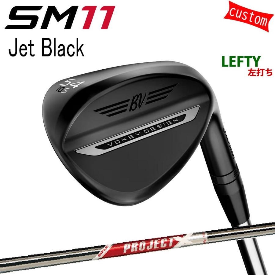 左用 カスタム タイトリスト TITLEIST VOKEY SM11 Jet Black WEDGE 25モデル プロジェクトX レッド 26年モデル 日本正規品 ボーケイ SM11 ウェッジ