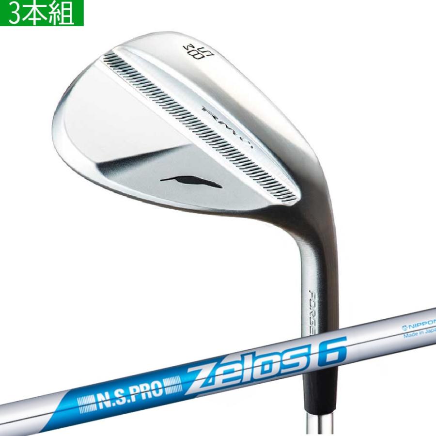 カスタム 3本組 フォーティーン ウェッジ ニッケルクロムメッキ RM-α　FOURTEEN GOLFN.S.PRO ZELOS6 ゼロス6 日本シャフト