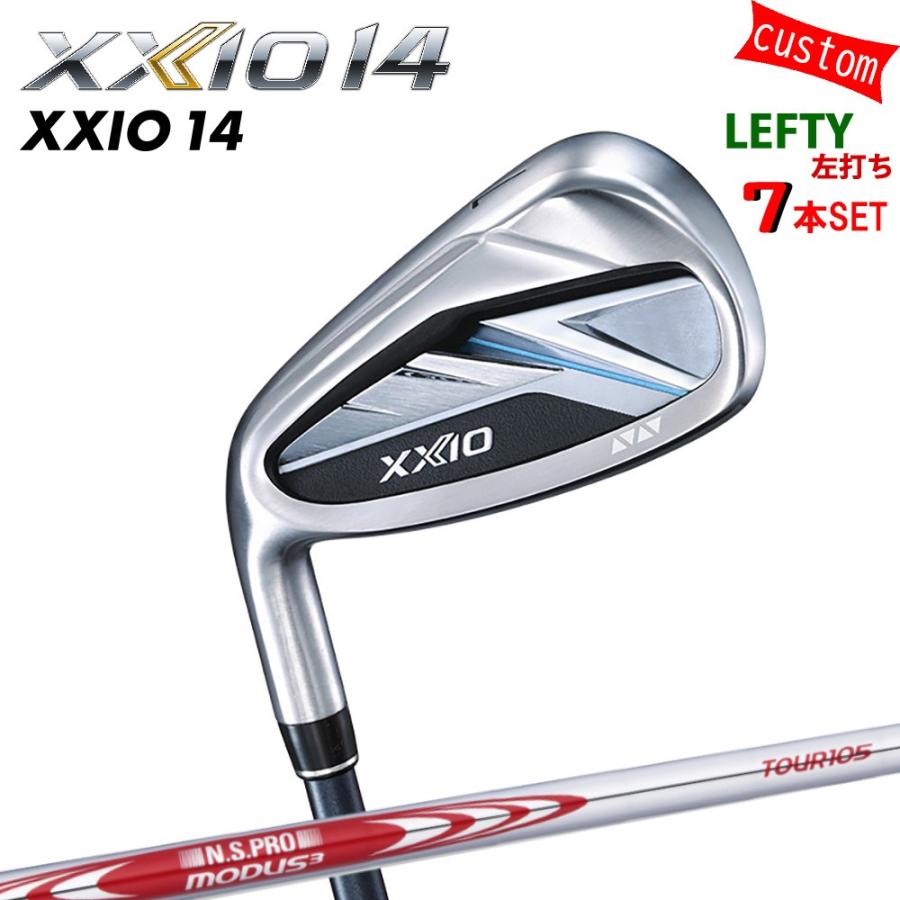 ゴルフクラブ 左利き XXIO14 アイアンセット N.S.PRO MODUS3 TOUR105 スチール 特注 ゼクシオ 26モデル ダンロップ カスタム 左手