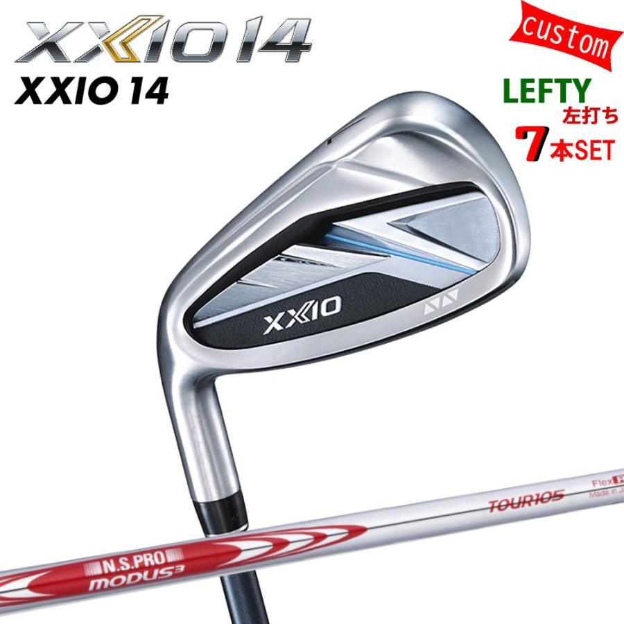 ゴルフクラブ 左利き XXIO14 アイアンセット N.S.PRO MODUS3 TOUR105 DST スチール 特注 ゼクシオ 26モデル ダンロップ カスタム 左手