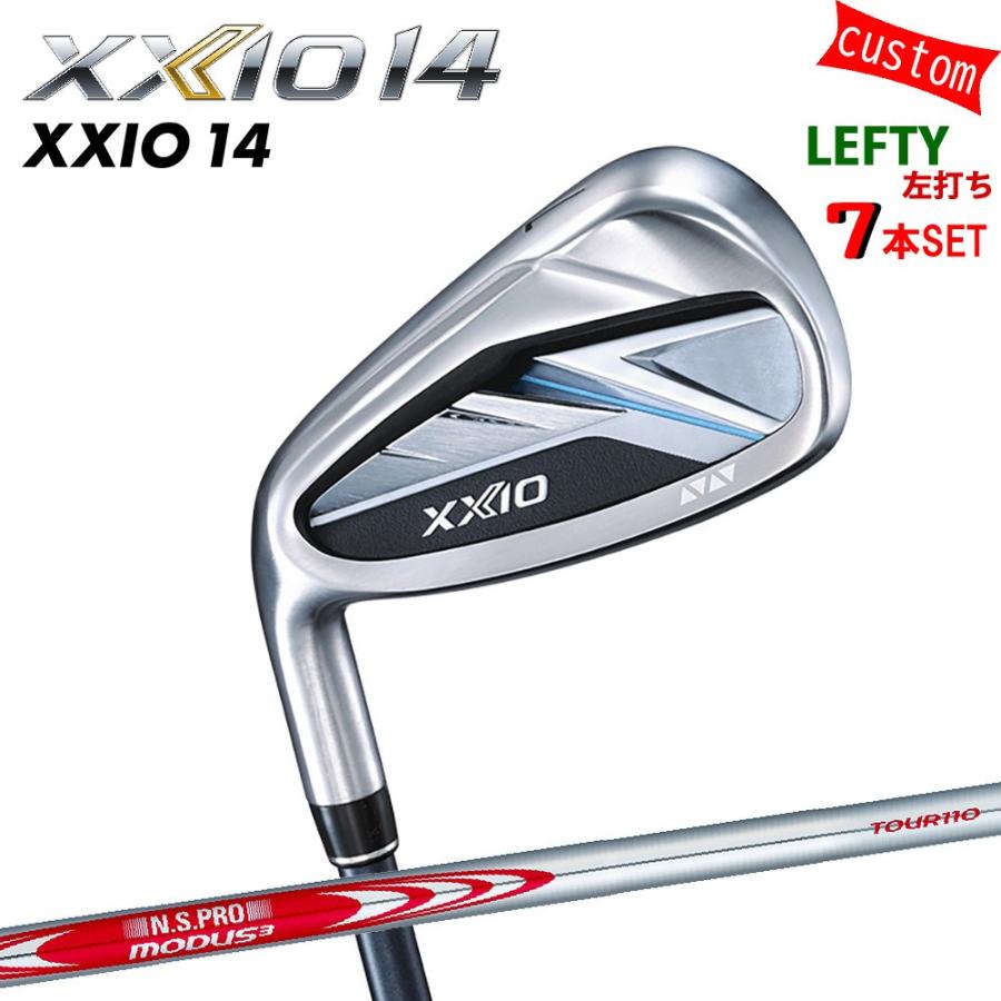 ゴルフクラブ 左利き XXIO14 アイアンセット N.S.PRO MODUS3 TOUR110 スチール 特注 ゼクシオ 26モデル ダンロップ カスタム 左手