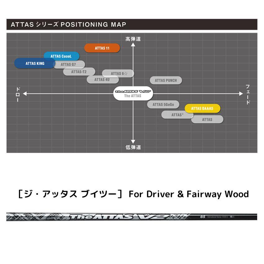 ジアッタスＶ2　5Ｓ　タイトリストスリーブ付きシャフト　カデロヌンチャク　ゼブラ　TSR2/3/4 TSi1/2/3/4　 TS1/2/3/4など各種対応　ＵＳＴマミヤ