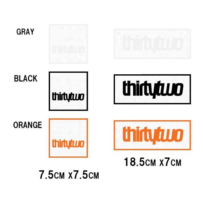 thirtytwo（サーティーツー） ステッカー THIRTYTWO Vinyl Sticker 32