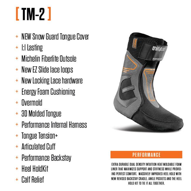 thirtytwo TM-2 25-26モデル ブラック 27㎝ 美品 thirtytwo（サーティーツー） 25-26モデル ブーツ THIRTYTWO TM-2
