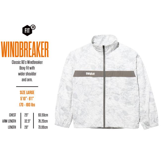 予約 THIRTYTWO 32 CLASSIC WINDBREAKER クラシック ウィンドブレーカー メンズ 26-27 スノーボードウェア 撥水 軽量 正規品の画像