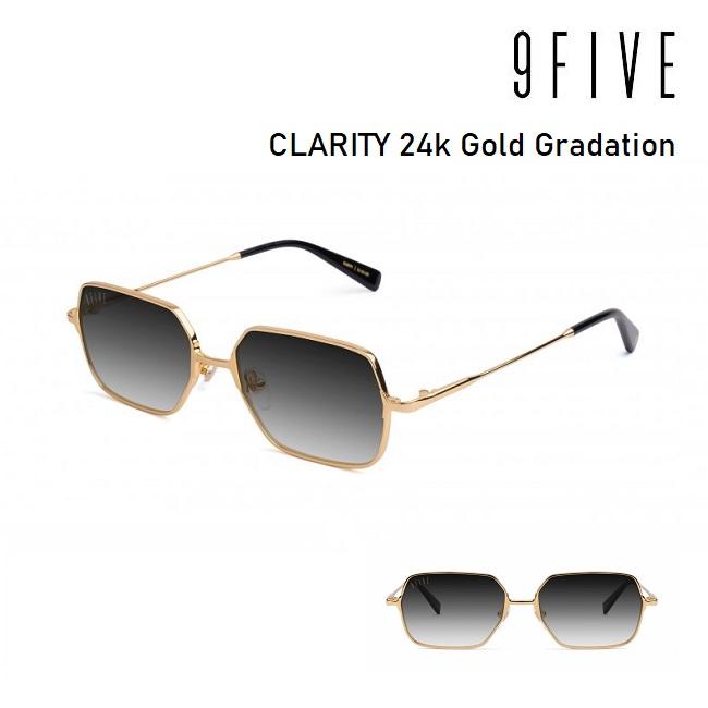 9five サングラス ナインファイブ CLARITY FULL RIM 24k Gold 