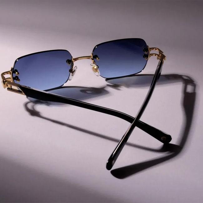 9FIVE サングラス PURITY Black & 24k Gold メンズ レディース ナインファイブ プリティー ブラック ゴールド ミッドナイトブルー グラデーション 正規品の画像