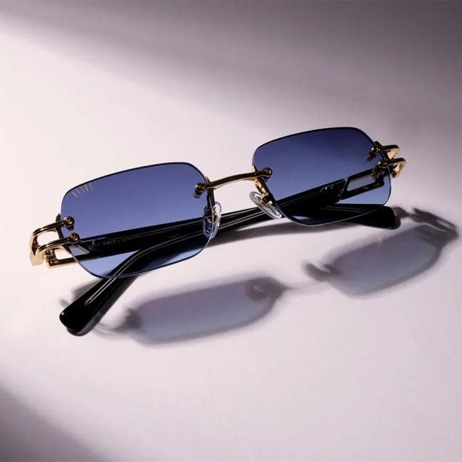 9FIVE サングラス PURITY Black & 24k Gold メンズ レディース ナインファイブ プリティー ブラック ゴールド ミッドナイトブルー グラデーション 正規品の画像