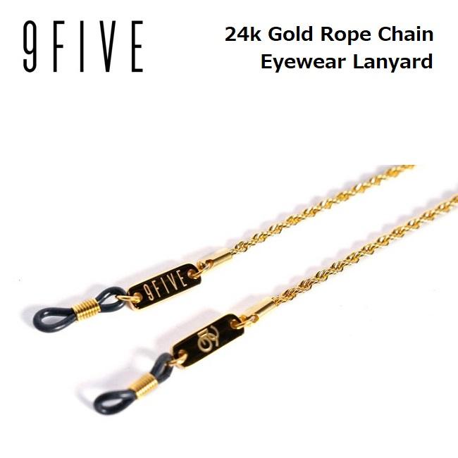 9five チェーンストラップ 9FIVE 24k Gold Rope Chain Eyewear Lanyard 