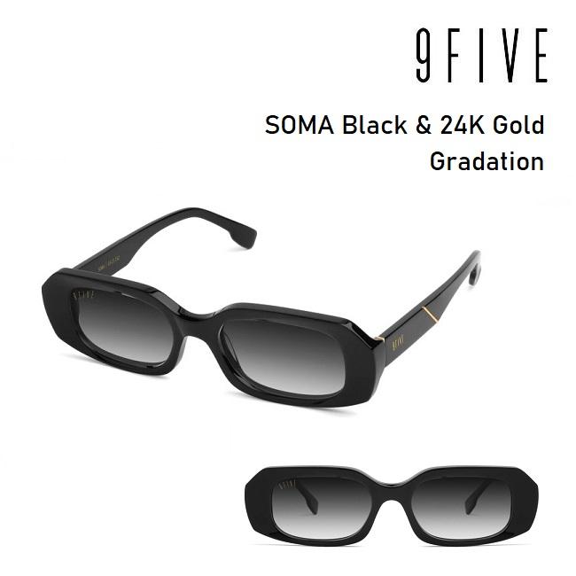 サングラス 9five SOMA Black & 24K Gold Gradation ナインファイブ ソーマ スケート HIP HOP界やNBAからも支持 春夏 秋冬