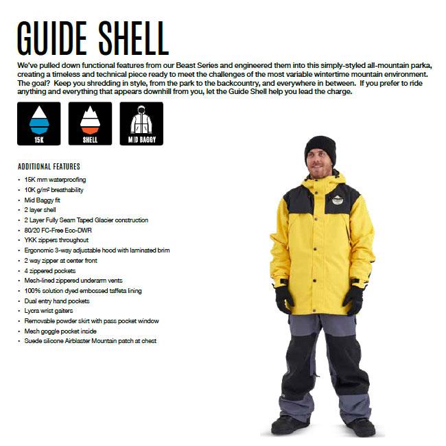 エアブラスター AIRBLASTER Guide Shell Jacket 24-25 ガイドシェル