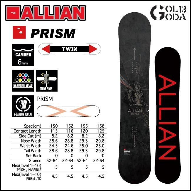 ALLIAN アライアン スノーボード PRISM INVISIBLE 24-25 ALLIAN アライアン スノーボード PRISM INVISIBLE 24-25