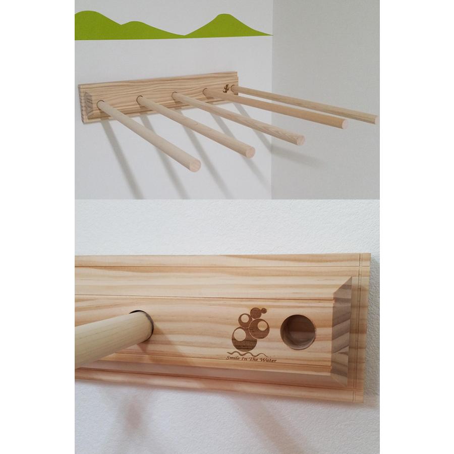 ひのきのサーフボードラック　壁美人 サーフボード ラック 壁掛け 収納 無塗装 壁美人 耐荷重12kg