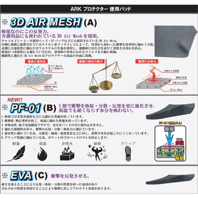 Ark エーアールケー LSG ヒッププロテクター ショート AR12510