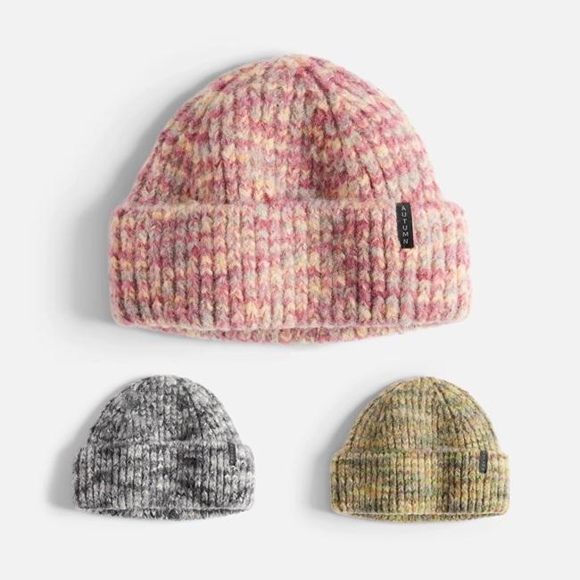 ビーニー AUTUMN オータム Marble Knit Beanie 25-26 マーブルニット