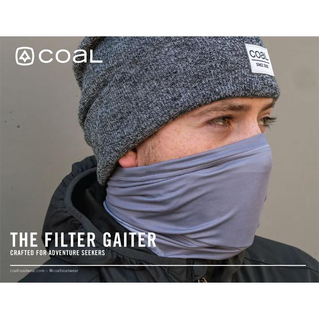 新品送料無料 フィルター付き ネックウォーマーFilter Gaiter交換用フィルター スポーツ Carbon PM2.5 コール (5枚入) Pre-Pk Filter COAL マ ネックウォーマー coal(コール) ネックゲイター ライトグレー