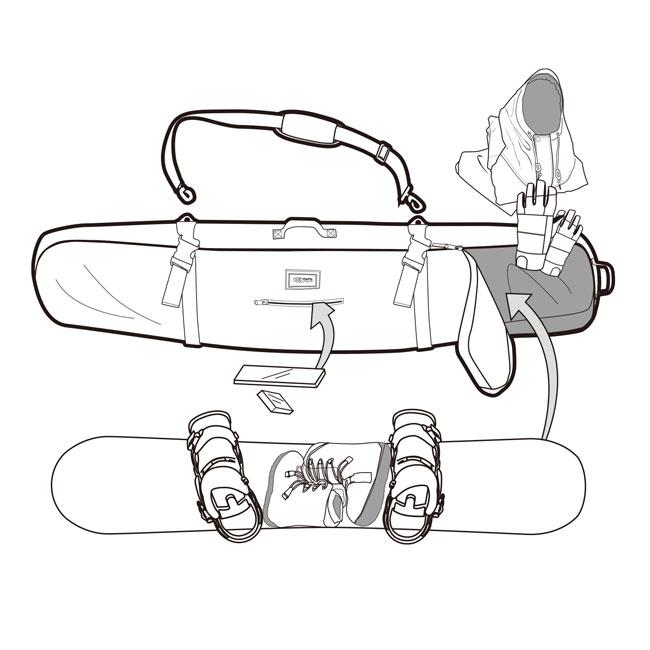 eb's エビス ボードパック BOARD PACK スノーボード バッグ