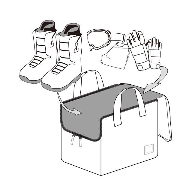 【希少】eb's BOOTS LOCKER 44L eb's（エビス） ブーツ バッグ BOOTS LOCKER ブーツロッカー 44L 26-27