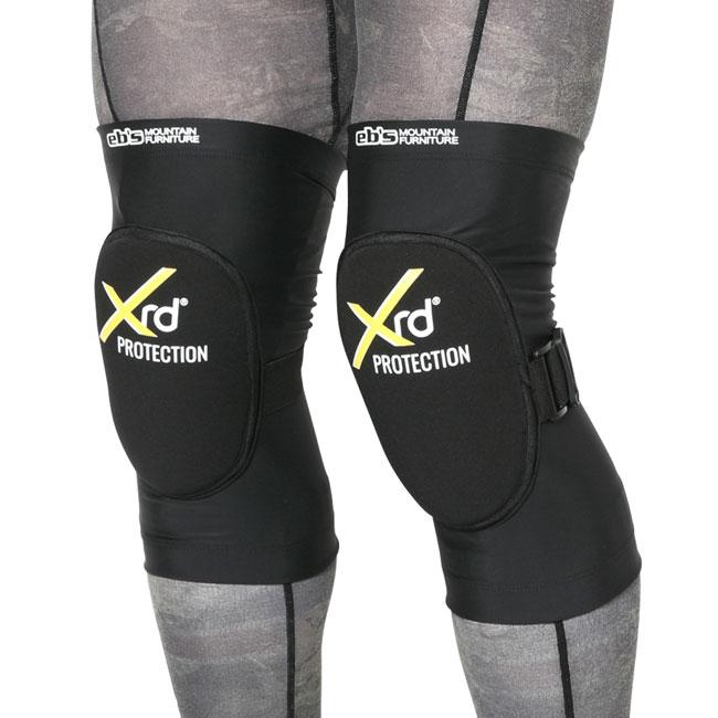 エビス　XRD プロテクター　 L 黒/グレー 膝保護付き　メンズ eb's（エビス） 予約 ニーパッドXRD KNEE PAD XRD 膝用プロテクター