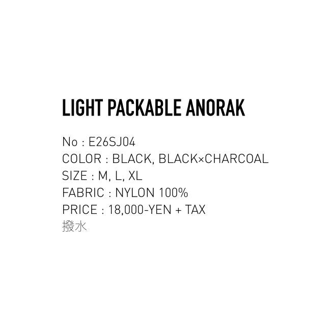 エレクトリック ELECTRIC ライトパッカブルアノラック LIGHT PACKABLE ANORAK 26SS ナイロンジャケット 撥水 軽量 釣り フィッシング アウトドア 正規品の画像