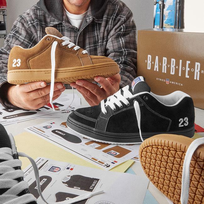 靴 ETNIES SAL23 ETNIESスケートシューズ | SAL23 BROWN/GUM - TRIAL SurfFamily