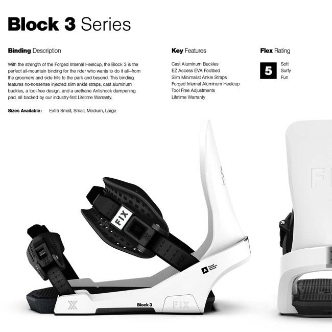 予約 FIX ビンディング BINDING BLOCK 25-26 バインディング