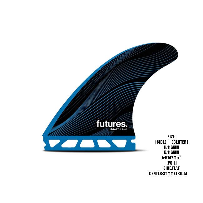 futures.（フューチャー） フィン FUTURES FIN RTM HEX LEGACY R6 BLUE