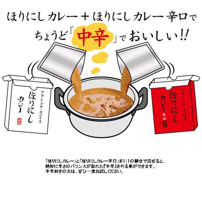 アウトドアスパイス ほりにしカレー 辛口 レトルトカレー アウトドア キャンプ｜golgoda｜04