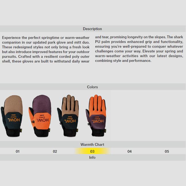 howl グローブMサイズ 楽天市場】予約 HOWL ハウル グローブ DOWN MITT ダウンミット