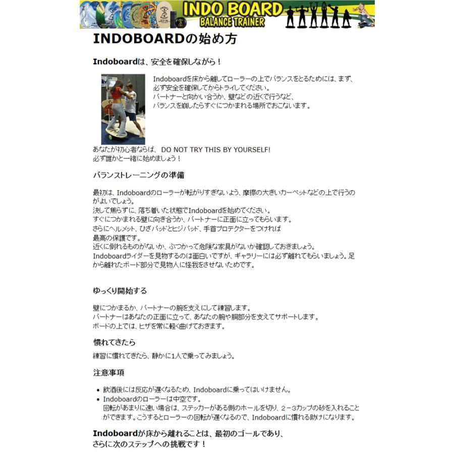 バランスボード INDO BOARD インドボード デザインカラー ローラー DVD