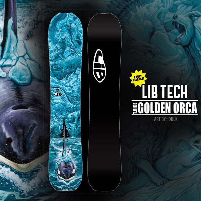 予約 リブテック LIBTECH T.RICE GOLDEN ORCA オルカ 26-27 スノーボード メンズ レディース パウダー フリーライド 正規品_1