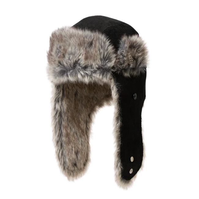 NEW ERA（ニューエラ） NEW ERA Trapper Corduroy Black トラッパー