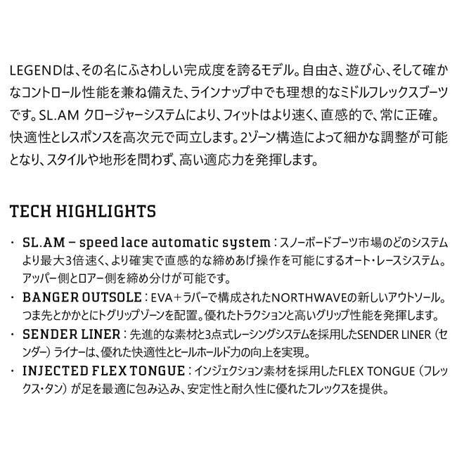 NORTHWAVE（ノースウェーブ） 予約 スノーボード ブーツ LEGEND SL.AM