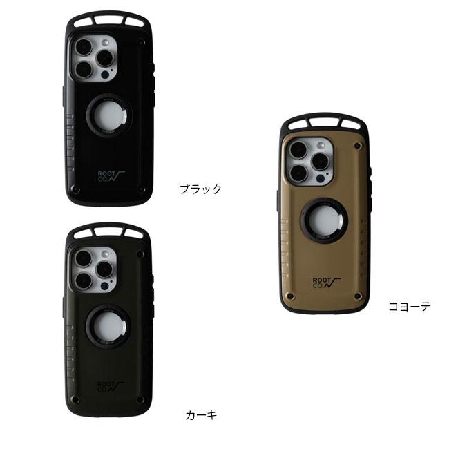ROOT CO. ルートコー iPhone15Pro用ケース　カーキとブラック ROOT CO. ルート コー iPhone15Pro 専用ケース GRAVITY Shock Resist