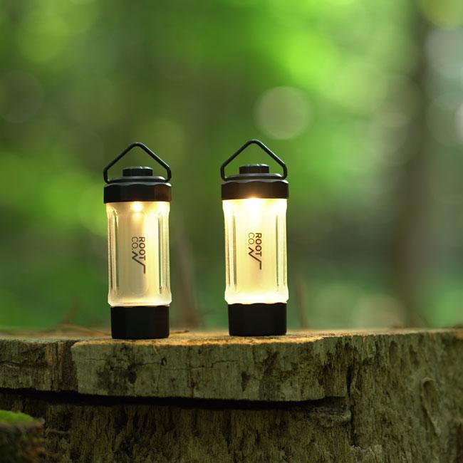 ROOT CO. LEDランタン PLAY LED MINI LANTERN OCTA . USB充電式 最大