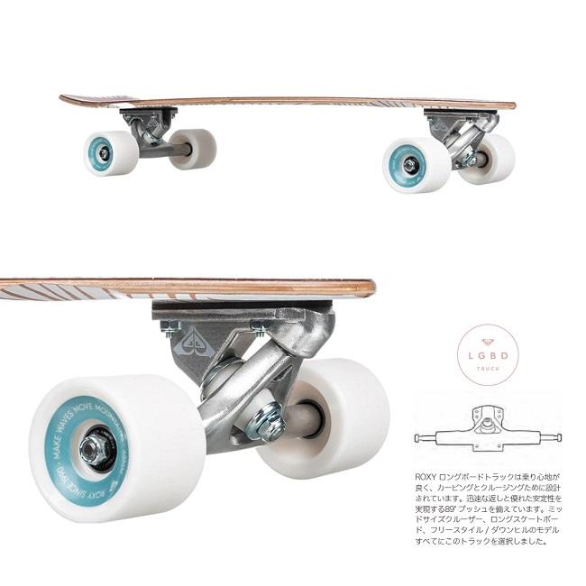 ROXY スケートボード PALM DREAMERS CRUISER 28 カービング 